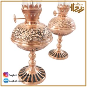 چراغ مسی گردسوز طرح ناصر الدین شاه